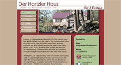 Desktop Screenshot of derhartzlerhaus.com